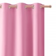 Zasłona z matowej tkaniny różowa na przelotkach 145x250cm FELICIA
